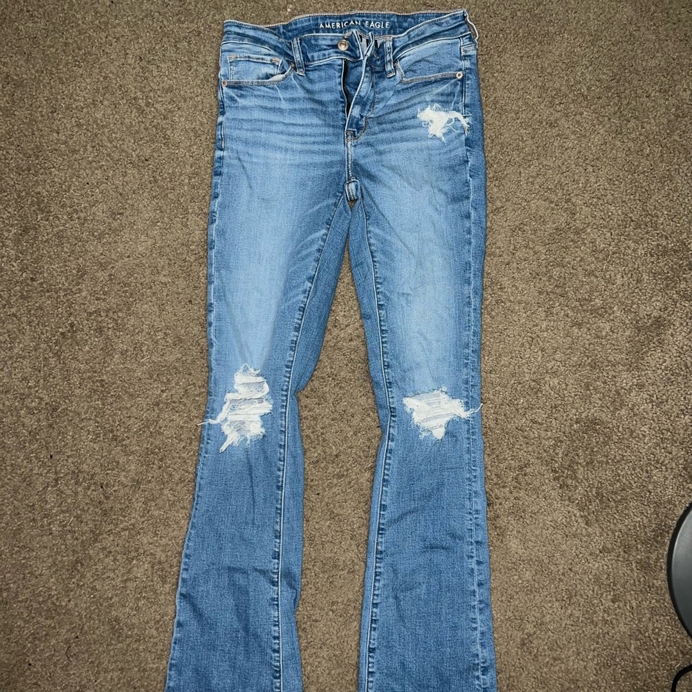 AE Stretch High-Waisted Skinny Kick Jean